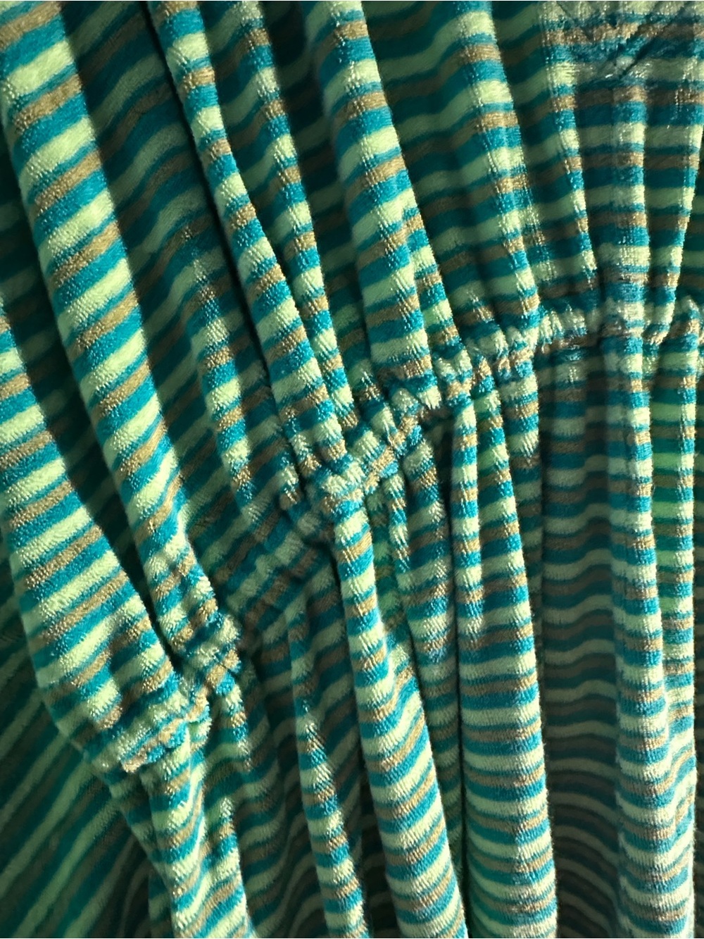 Free People The Beach - Green Striped Terry Swim Coverup - Picture 5 of 6